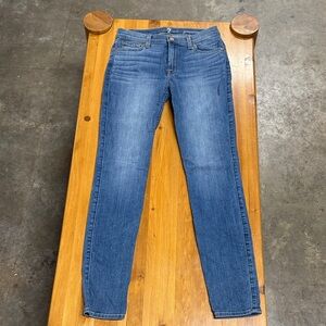 7 For All Mankind Gwenevere Classic Blue Skinny Jeans